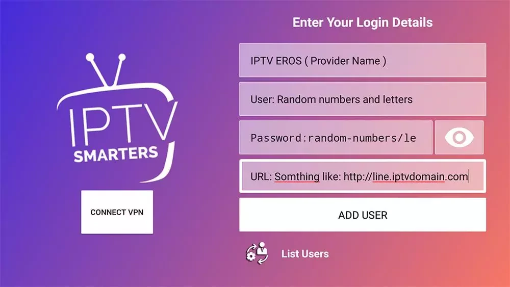 IPTV Smarters Pro Xtream Codes Loggin